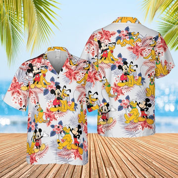 Mickey And Pluto Beach Tee, Comfort Colors Wdw Shirt, 4Th Of July , Trip Vacation Shirt, Minnie Mouse Summer, Shirt For Women - Man, Youth