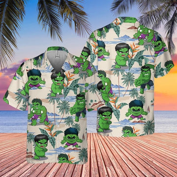 Marvel Hulk Hawaiian Shirt, Captain America Hawaiian Shirt, Avengers Hawaiian Shirt, Beach Holiday Hawaii Shirt, Summer Vacation Aloha Shirt