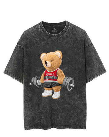 EXERCISE BEAR VINTAGE GYM SHIRT