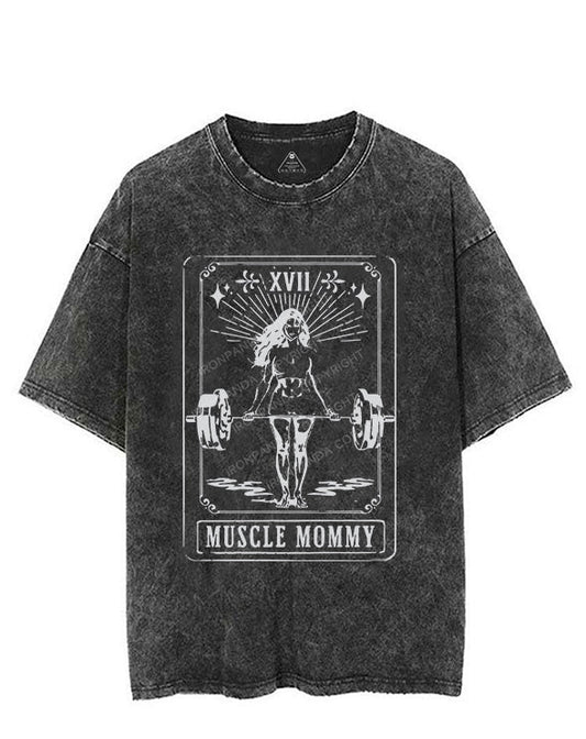 Tarot Card Muscle Mommy Vintage Gym Shirt