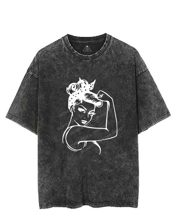 Power Woman With Muscles Vintage Gym Shirt