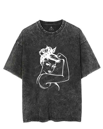 Power Woman With Muscles Vintage Gym Shirt