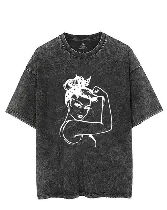 Power Woman With Muscles Vintage Gym Shirt