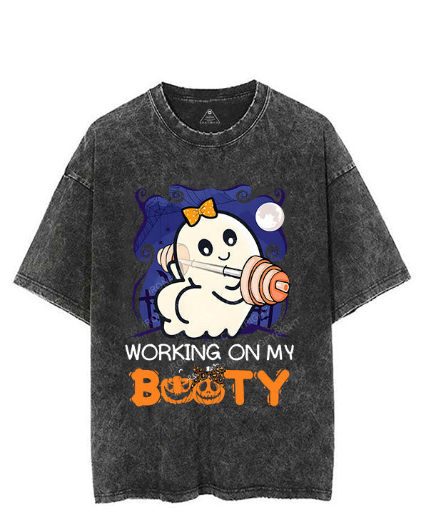 WORKING ON MY BOOTY VINTAGE GYM SHIRT