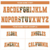 CUSTOM WHITE ALTERNATE ORANGE CALIFORNIA MAP BASEBALL JERSEY - EMBROIDERED