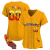 CUSTOM GOLD CALIFORNIA BASEBALL JERSEY - EMBROIDERED