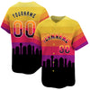CUSTOM 3D DALLAS CITY NIGHT PATTERN BASEBALL JERSEY - PRINTED