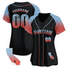 CUSTOM BLACK ALTERNATE LOS ANGELES MAP BASEBALL JERSEY - EMBROIDERED