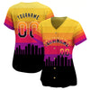 CUSTOM 3D HOUSTON TEXAS CITY NIGHT PATTERN BASEBALL JERSEY - PRINTED