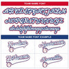 CUSTOM WHITE RED-WHITE BASEBALL JERSEY - EMBROIDERED