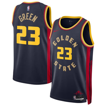 Unisex Golden State Warriors Draymond Green Navy 2024/25 Swingman Player Jersey - City Edition