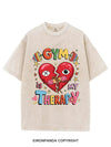GYM IS MY THERAPY VINTAGE GYM SHIRT