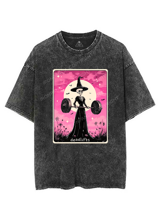DEADLIFTING WITCHCRAFT VINTAGE GYM SHIRT