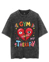 GYM IS MY THERAPY VINTAGE GYM SHIRT