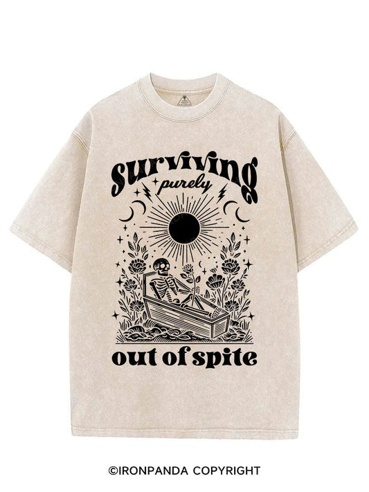 SURVIVING PURELY OUT OF SPITE VINTAGE GYM SHIRT