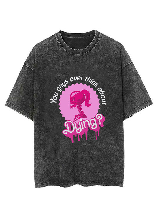 YOU GUYS EVER THINKING ABOUT  VINTAGE GYM SHIRT