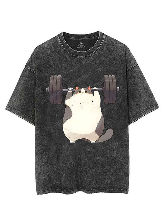 MEOW-MUSCLE LOADING UP VINTAGE GYM SHIRT
