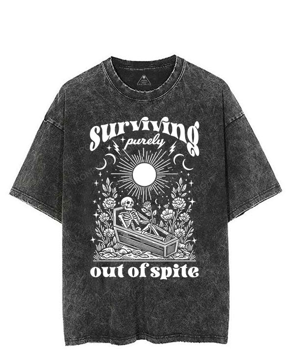 SURVIVING PURELY OUT OF SPITE VINTAGE GYM SHIRT