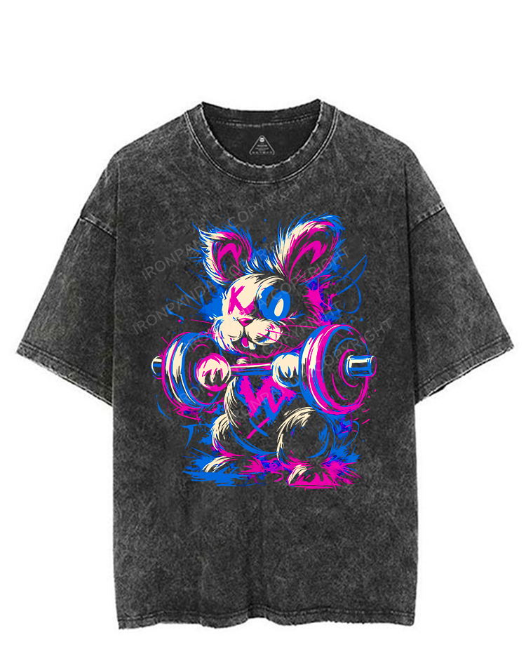 IRON BUNNY VINTAGE GYM SHIRT