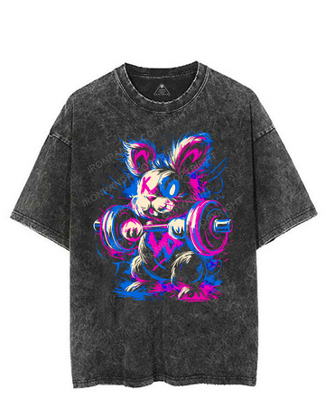 IRON BUNNY VINTAGE GYM SHIRT