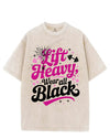 Lift Heavy, Wear All Black VINTAGE GYM SHIRT