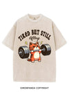 TIRED BUT STILL LIFTING VINTAGE GYM SHIRT